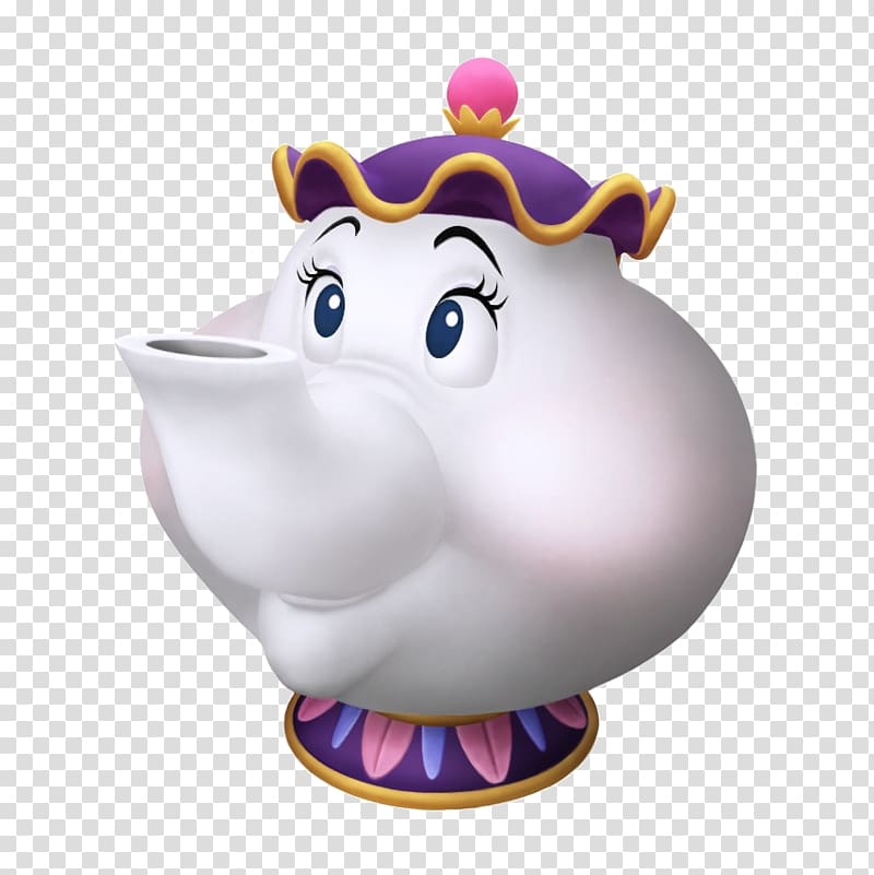 Kingdom Hearts II Beast Mrs. Potts Cogsworth Wikia, Teapot transparent background PNG clipart