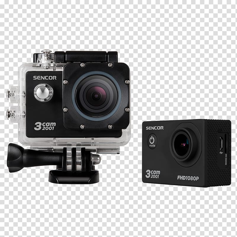 Action camera Video Cameras 1080p 4K resolution Camcorder, Camera transparent background PNG clipart