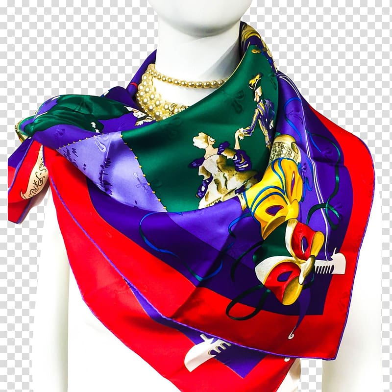 Scarf Silk Hermès Fashion Vintage clothing, Jewellery transparent background PNG clipart