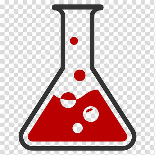 black and red laboratory funnel illustration, Computer Icons Chemistry Chemical substance Laboratory Flasks, Chemical Free Icon transparent background PNG clipart
