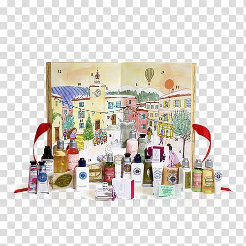 L'Occitane en Provence Advent Calendars Cosmetics Lip balm, advent calendar transparent background PNG clipart