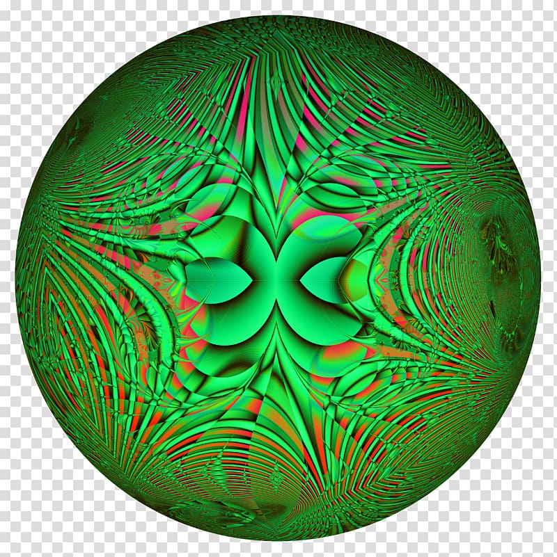 Green Fractal Circle, circle transparent background PNG clipart