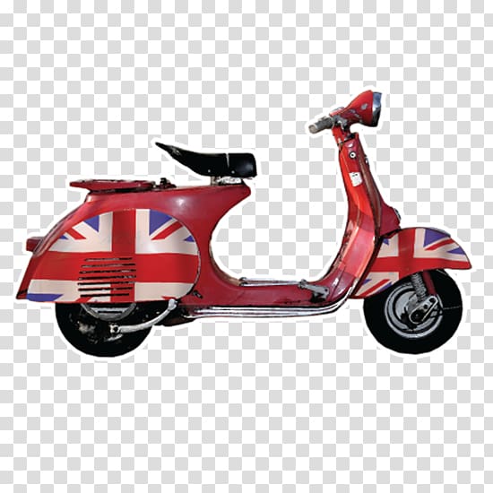 Motorized scooter Vespa Flag of the United Kingdom Motorcycle accessories, vespa motorcycle transparent background PNG clipart