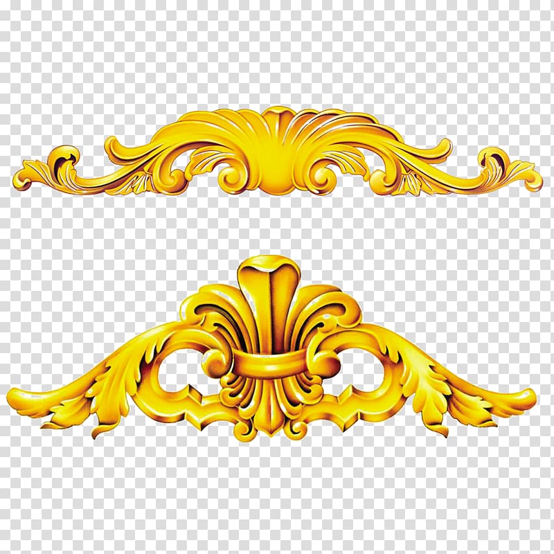 Gold , Metal gold frame pattern transparent background PNG clipart