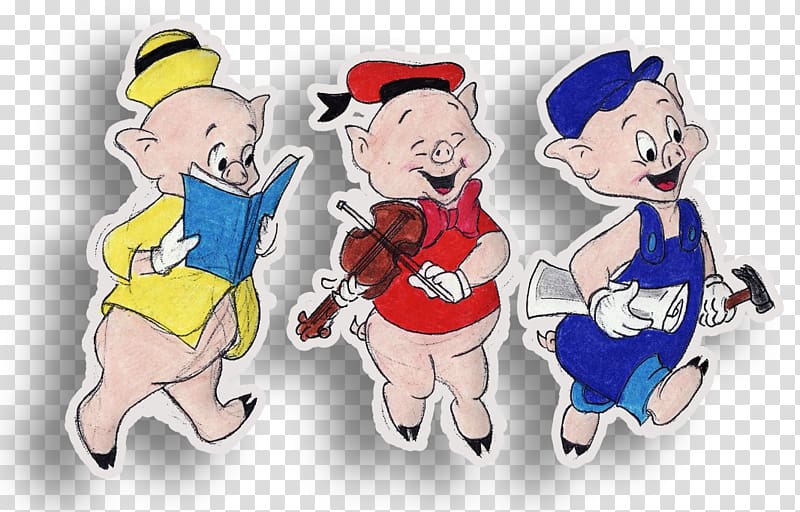Domestic pig The Three Little Pigs The Walt Disney Company, others transparent background PNG clipart