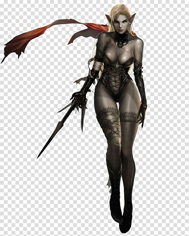 Lineage II Dungeons & Dragons Dark elves in fiction Elf, others transparent background PNG clipart