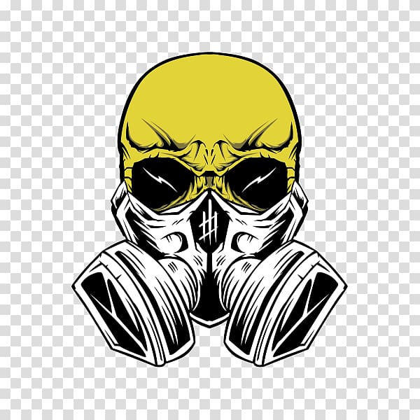 Skull Gas mask Calavera Decal Sticker, skull transparent background PNG clipart
