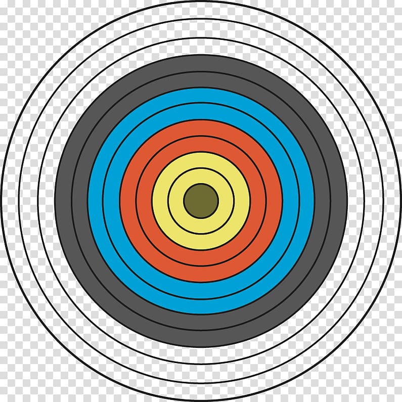 Graphic design Target archery Circle Pattern, Creative design target transparent background PNG clipart