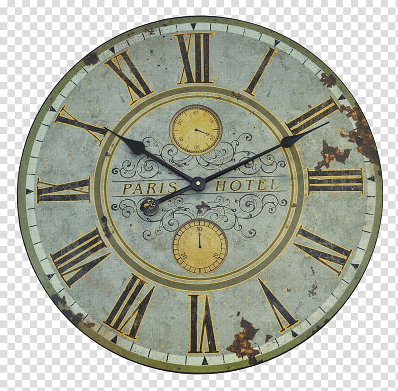Paris Table Alarm clock Wall, Retro Clock transparent background PNG clipart