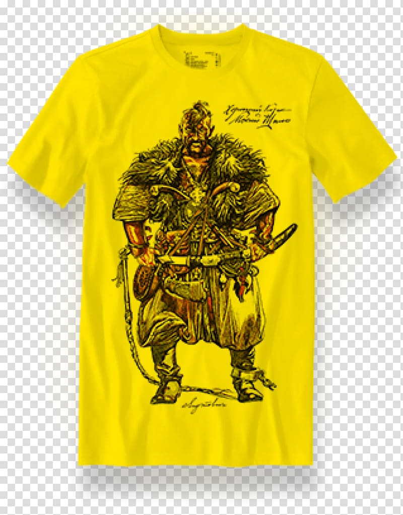 T-shirt Cossack Moisei Shilo Ukraine, T-shirt transparent background PNG clipart