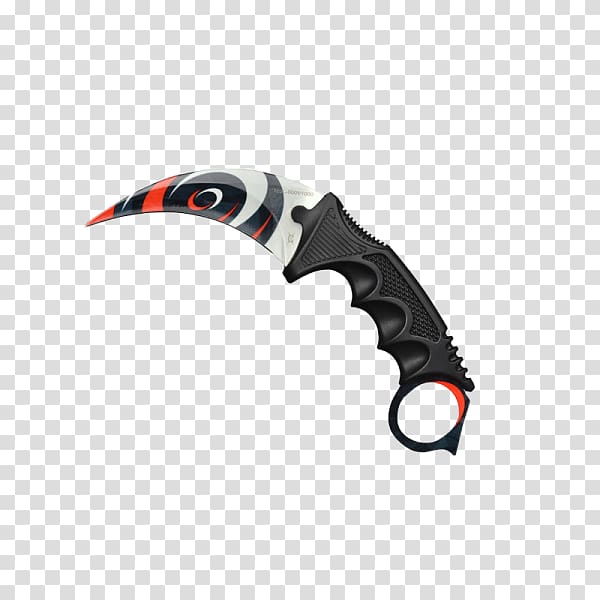 Counter-Strike: Global Offensive Knife Karambit Virtus.pro Electronic sports, knife transparent background PNG clipart