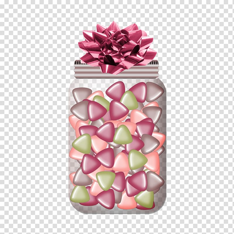 Candy Gift Designer, Jar filled with candy transparent background PNG clipart