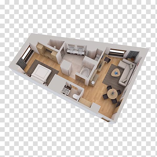 3D floor plan House plan, house transparent background PNG clipart