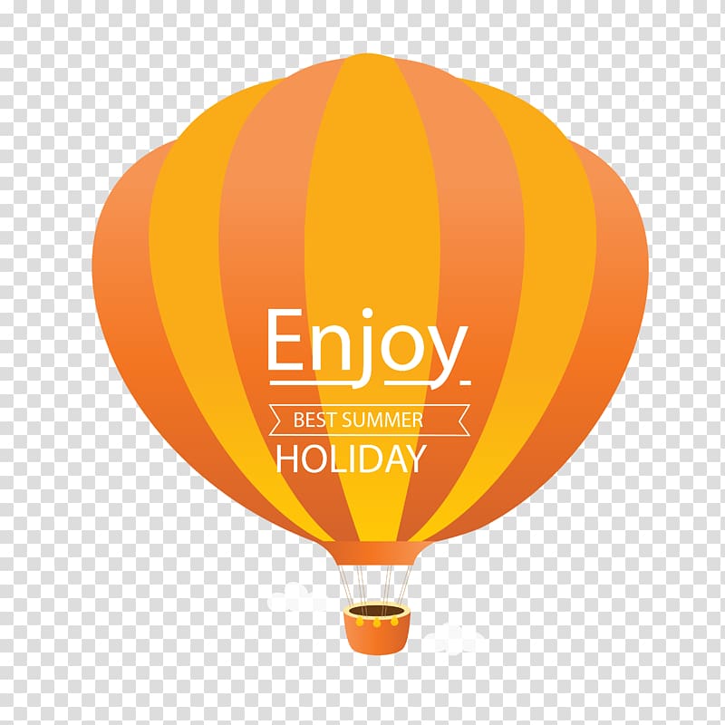 Travel Posters Hot air balloon Euclidean , orange red striped hot air balloon transparent background PNG clipart