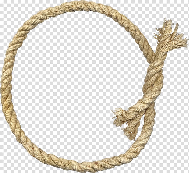 brown rope, Rope chain , Rope ring transparent background PNG clipart