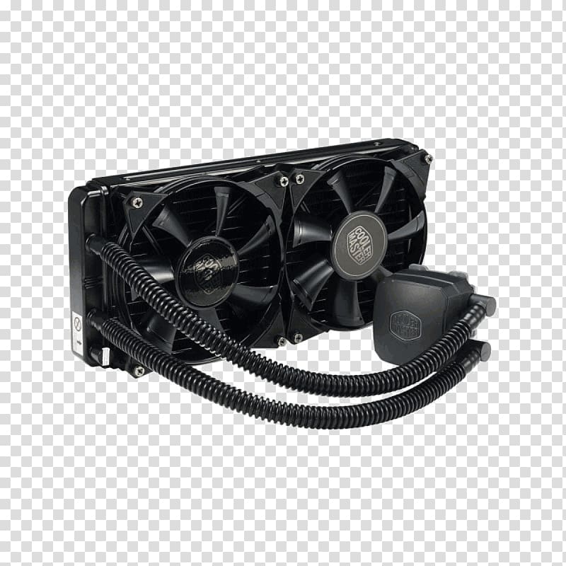 Computer System Cooling Parts Cooler Master Water cooling Water block Central processing unit, Fone de ouvido transparent background PNG clipart