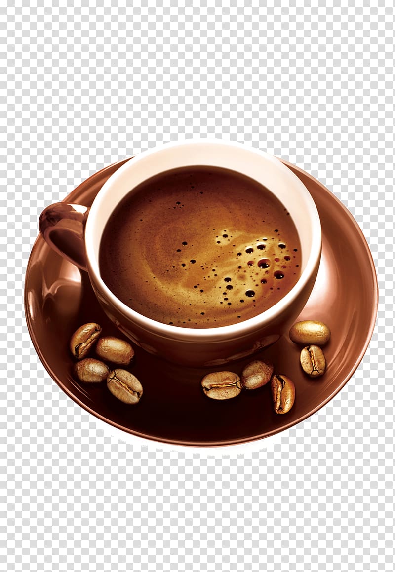 Cup with coffee on a transparent background by PRUSSIAART on