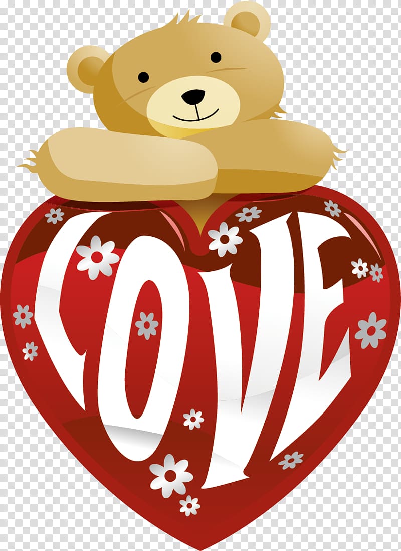 Bear Gfycat Love, Love Bear elements transparent background PNG clipart