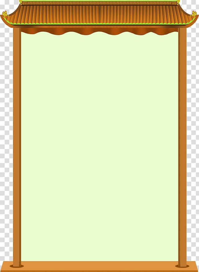 frame Brown Beam, Orange simple door frame texture transparent background PNG clipart