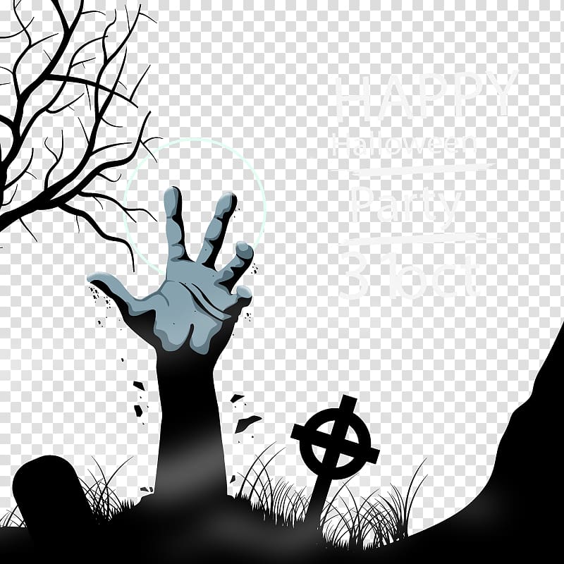 Happy Halloween poster, Android Halloween, Horror Halloween Party material transparent background PNG clipart