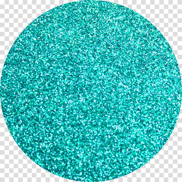 round green , Glitter Blue Eye Shadow Color Turquoise, glitter material transparent background PNG clipart