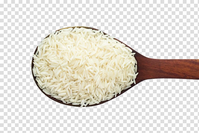 Basmati White rice Food Middle Eastern cuisine, unhusked rice transparent background PNG clipart