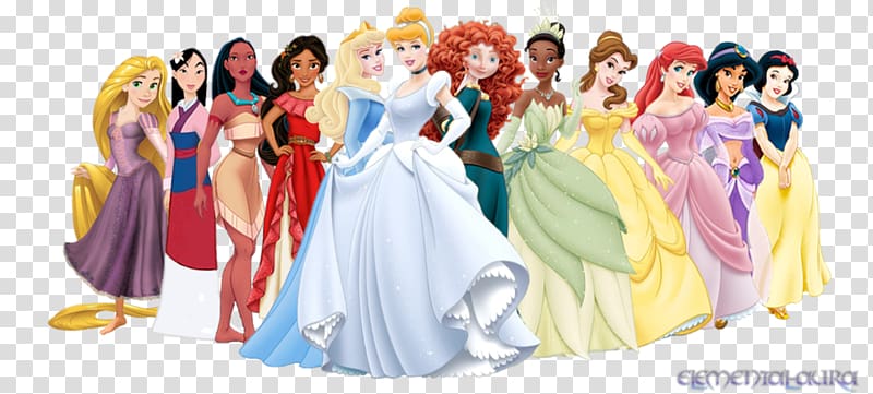 Fa Mulan Belle Tiana Disney Princess Rapunzel, Disney Princess transparent background PNG clipart