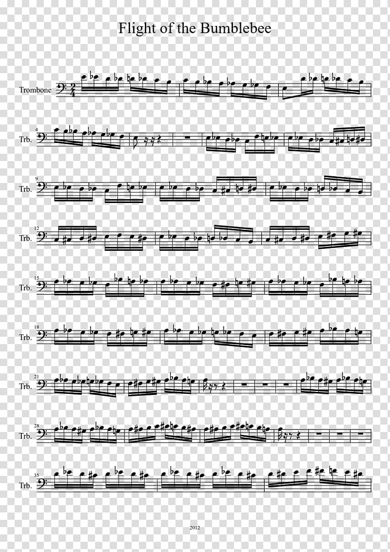 Sheet Music Fairy Tail Trombone Flute Song, man playing clarinet transparent background PNG clipart