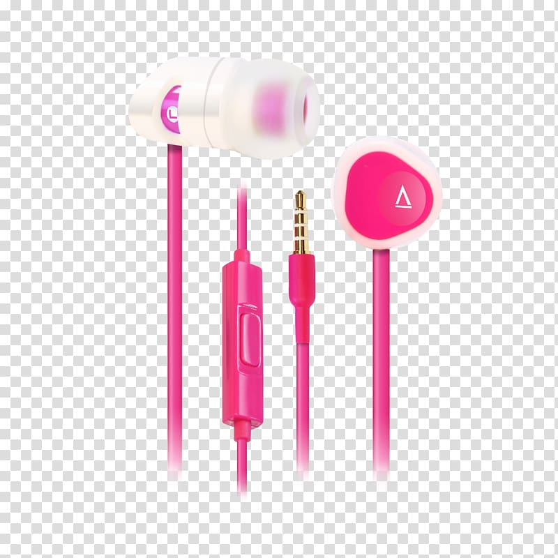 Microphone Headphones Creative MA200 In-Ear White/Green (iPhone compatible) Creative Labs 51EF0600AA013 MA200 Headset, creative panels transparent background PNG clipart