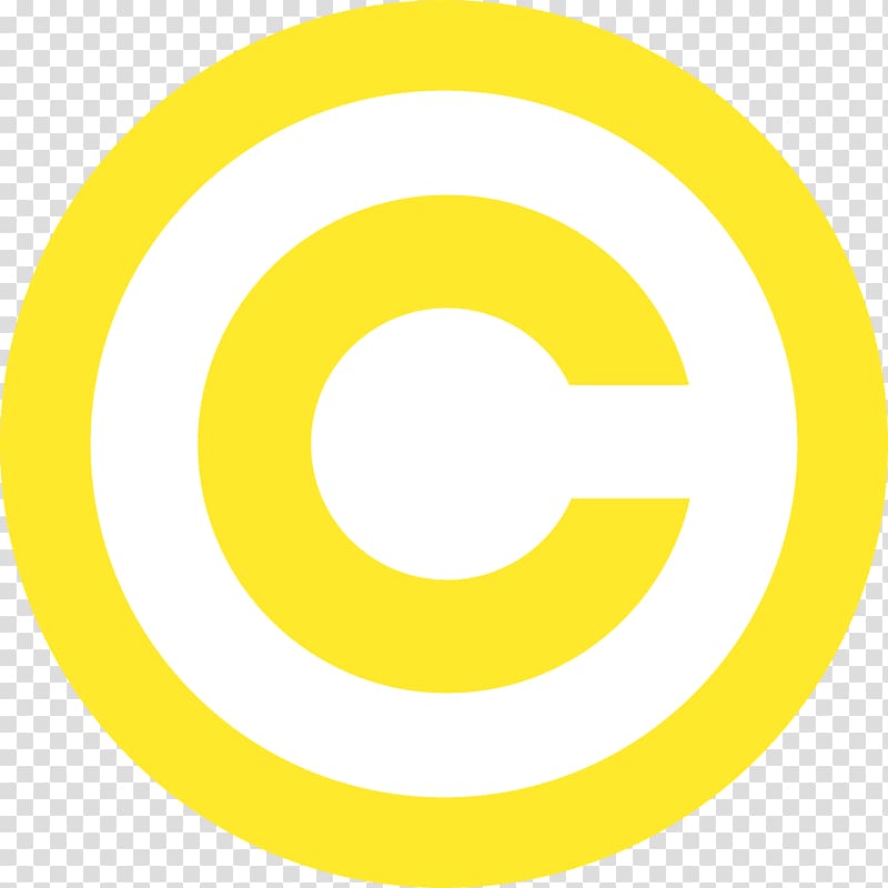 Copyright law of the United States Public domain Copyright symbol Copyright notice, YELLOW transparent background PNG clipart