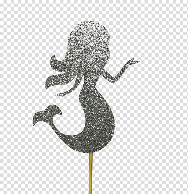 Wedding cake topper Cupcake Party, glitter mermaid tail transparent background PNG clipart