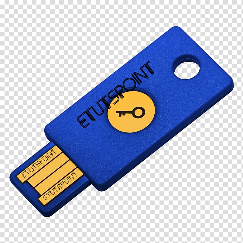 Universal 2nd Factor FIDO Alliance YubiKey Two factor authentication, key transparent background PNG clipart