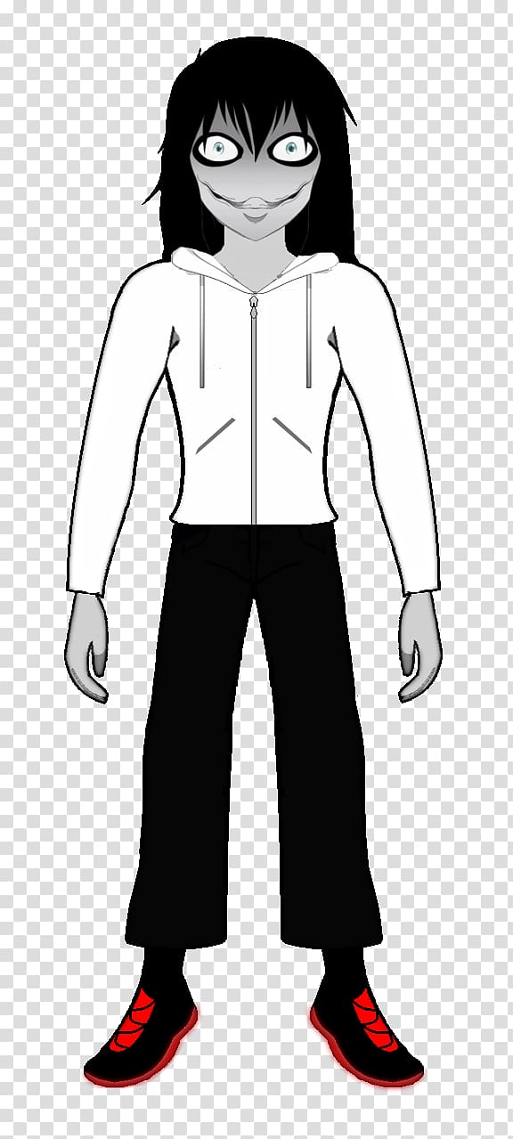Jeff the Killer Art Creepypasta Outerwear Uniform, jeff the killer anime transparent background PNG clipart