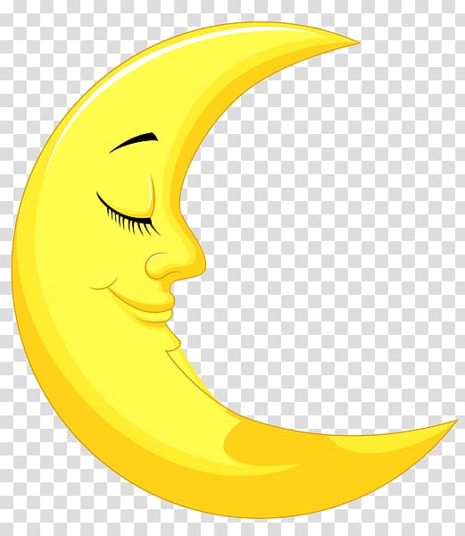 crescent moon , Moon , Sleeping Beauty Moon transparent background PNG clipart