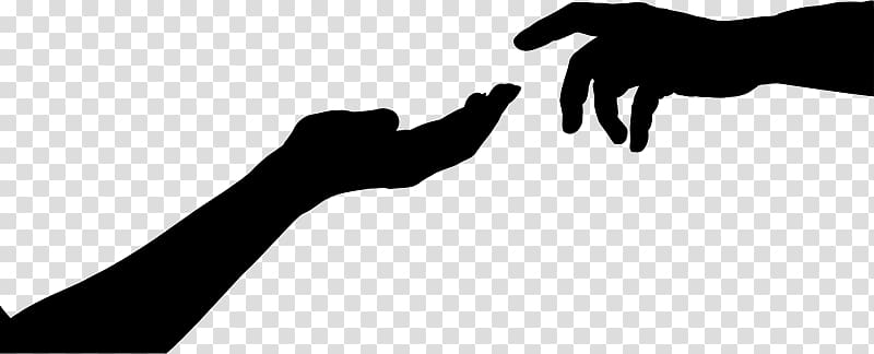 Drawing Hand , the creation of adam hands transparent background PNG clipart