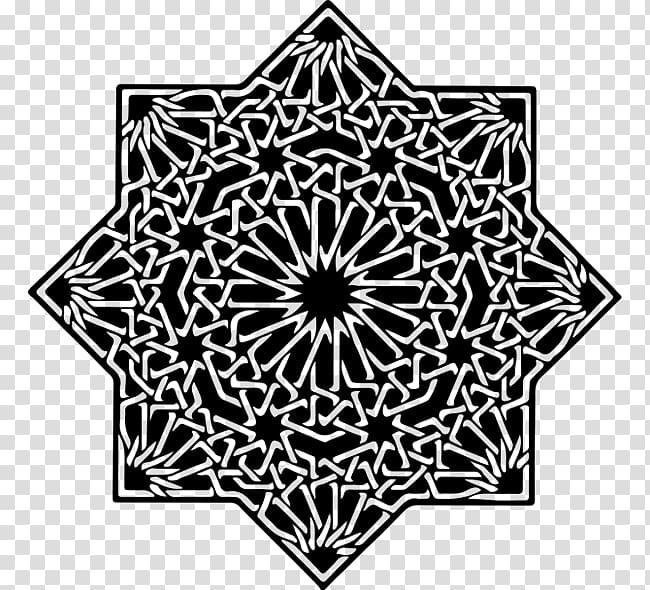 Alhambra Pattern in Islamic art Islamic geometric patterns Arabesque, ISLAMIC PATTERN transparent background PNG clipart