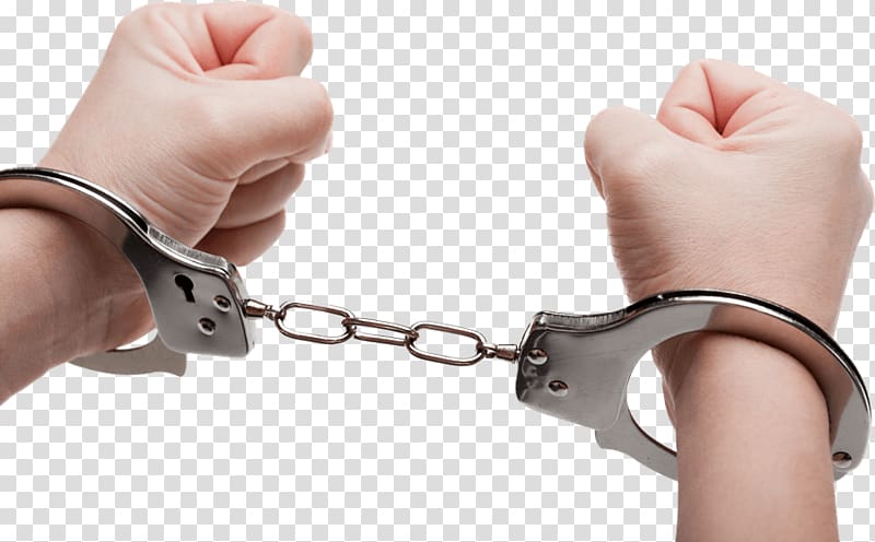 Handcuffs Police officer Arrest, handcuffs transparent background PNG clipart