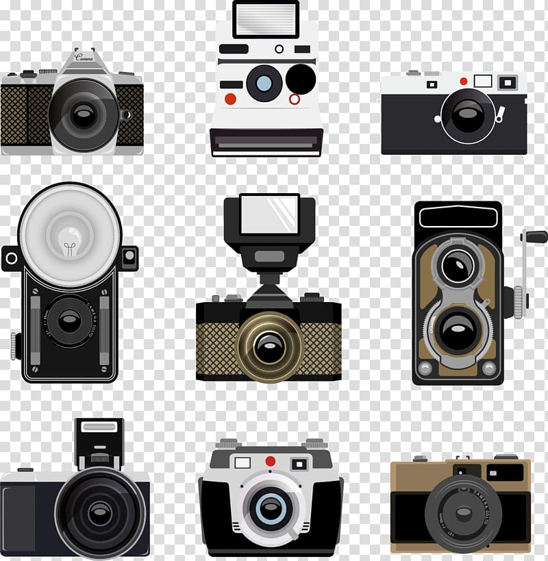 Camera Poster, graphic camera equipment transparent background PNG clipart