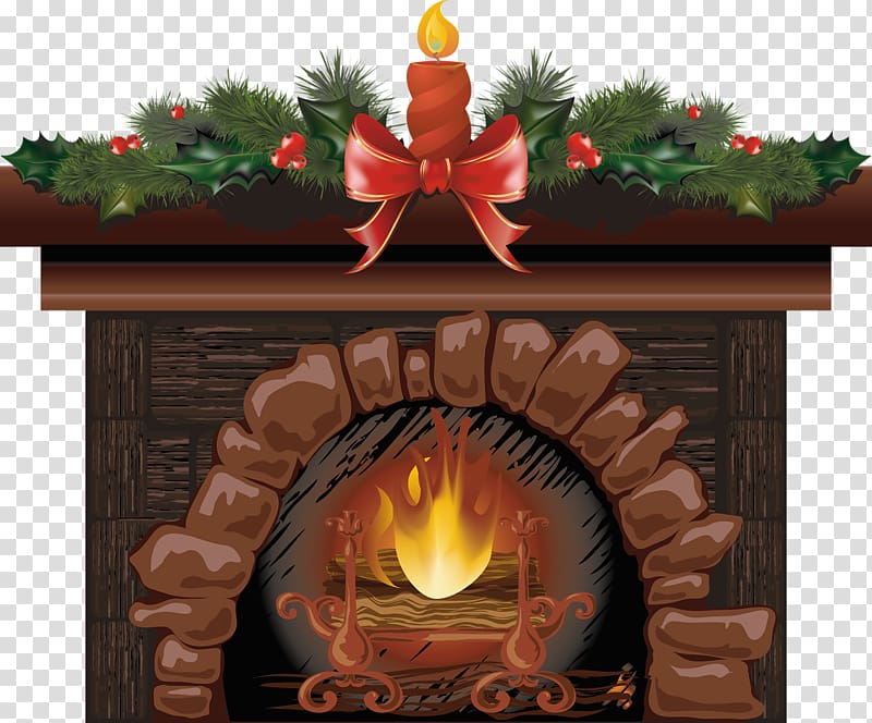 Christmas ornament Candle Desktop Fireplace, christmas transparent background PNG clipart