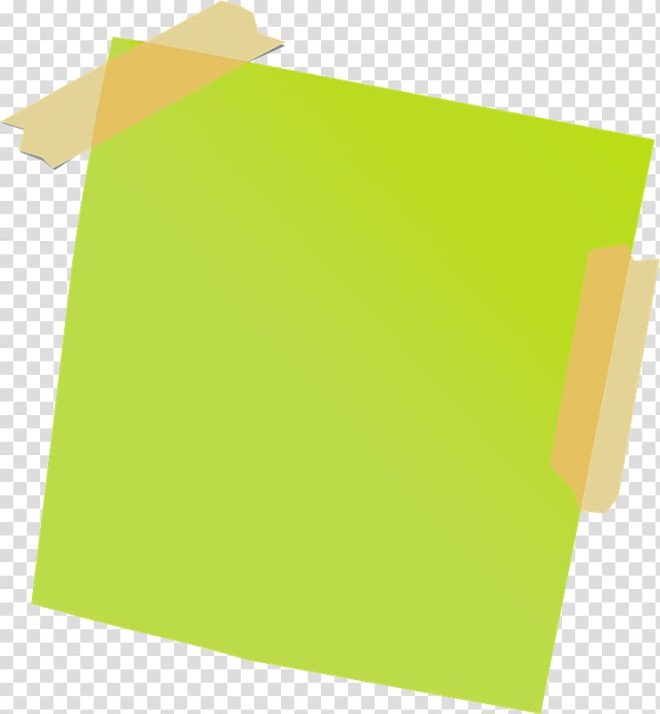 Green box illustration, Paper Post-it Note Adhesive tape Sticker, sticky  notes transparent background PNG clipart