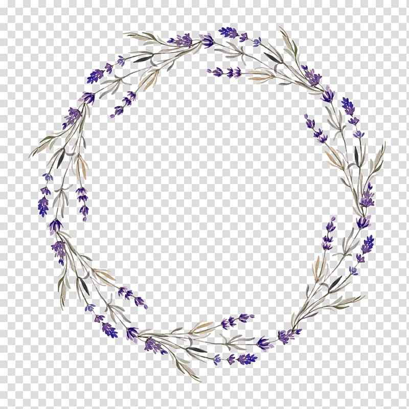 Lavender Flower Wreath , flower transparent background PNG clipart