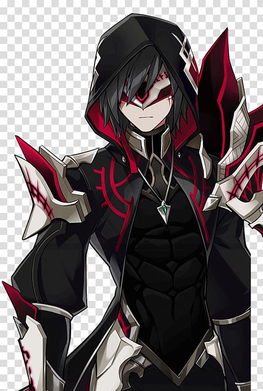 Anime Elsword Character Concept art Manga, wear a mask transparent background PNG clipart