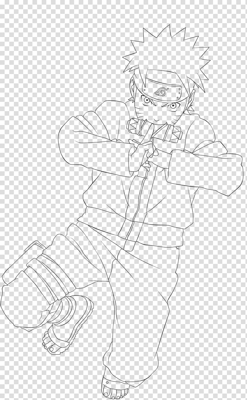 Line art Drawing Sketch, lineart naruto transparent background PNG clipart