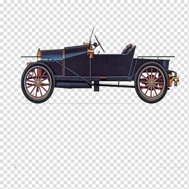 Car Bugatti Type 13 Poster Painting, Retro cartoon painting classic cars transparent background PNG clipart