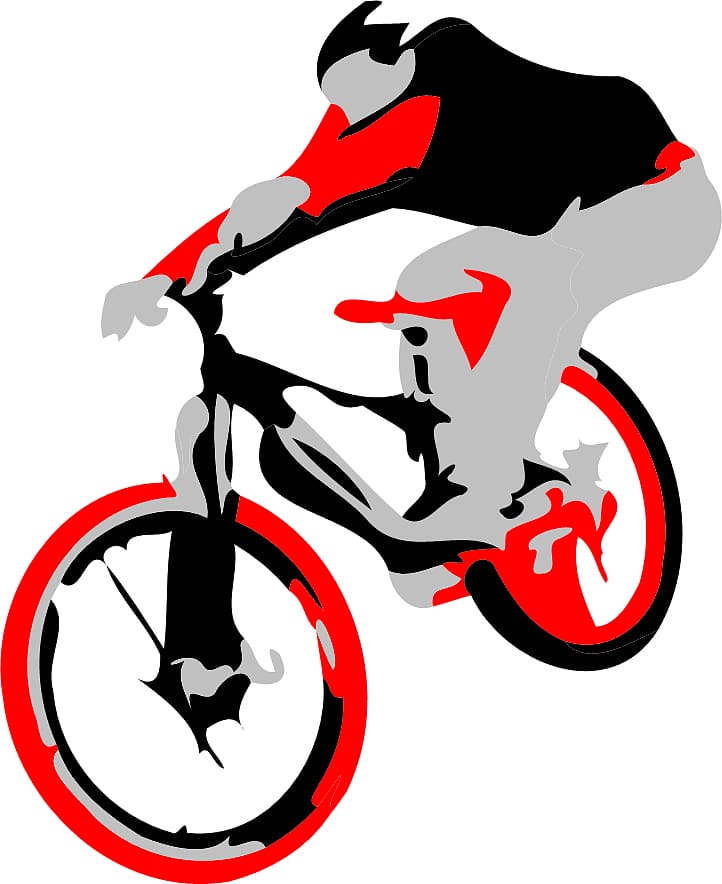 Mountain bike Bicycle Downhill mountain biking , Red Dirt transparent background PNG clipart