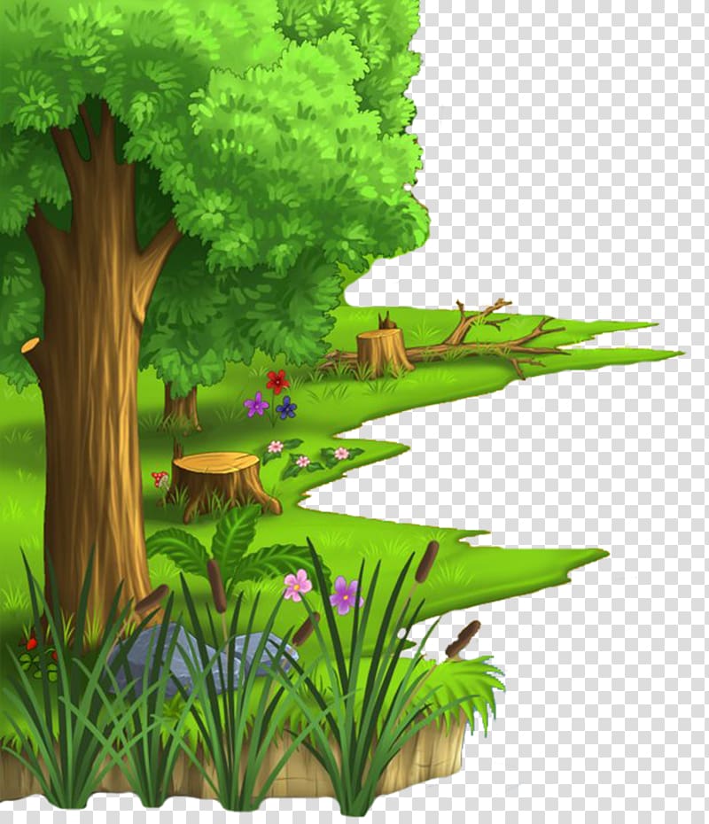 fairy forest trees transparent background PNG clipart