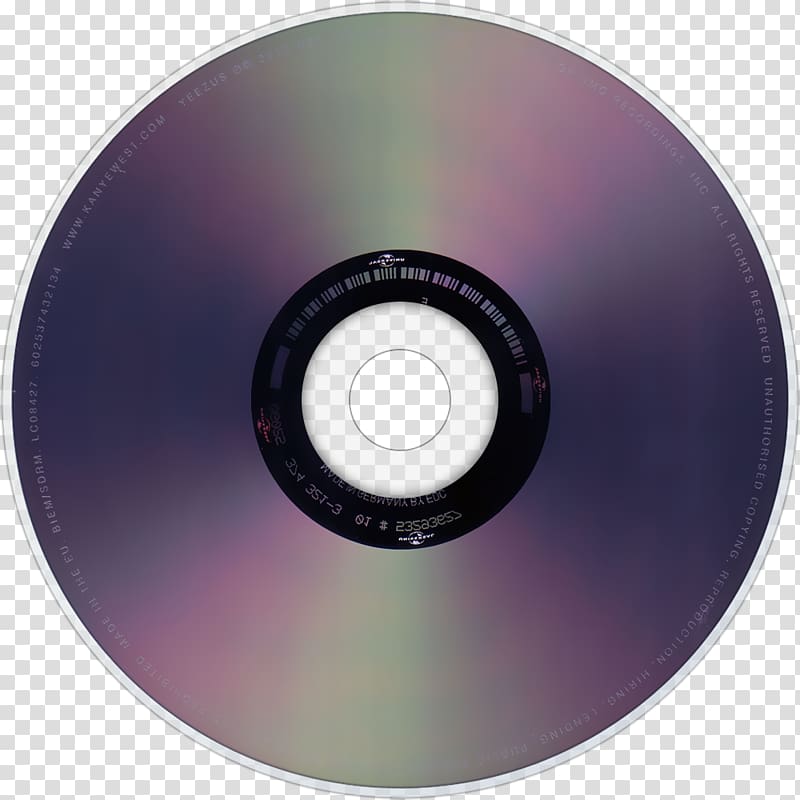 Compact disc Yeezus Chicago Album cover, KANYE transparent background PNG clipart