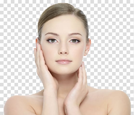 woman touching her face, Cosmetics Beauty Face Facial Skin, Beautiful Girl transparent background PNG clipart