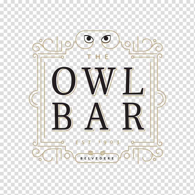 Logo Brand Font Line The Owl Bar, transparent background PNG clipart