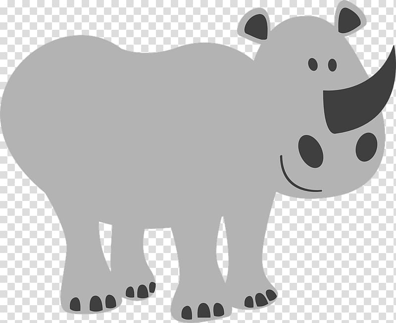 Rhinoceros Bear Rhino Horns , bear transparent background PNG clipart
